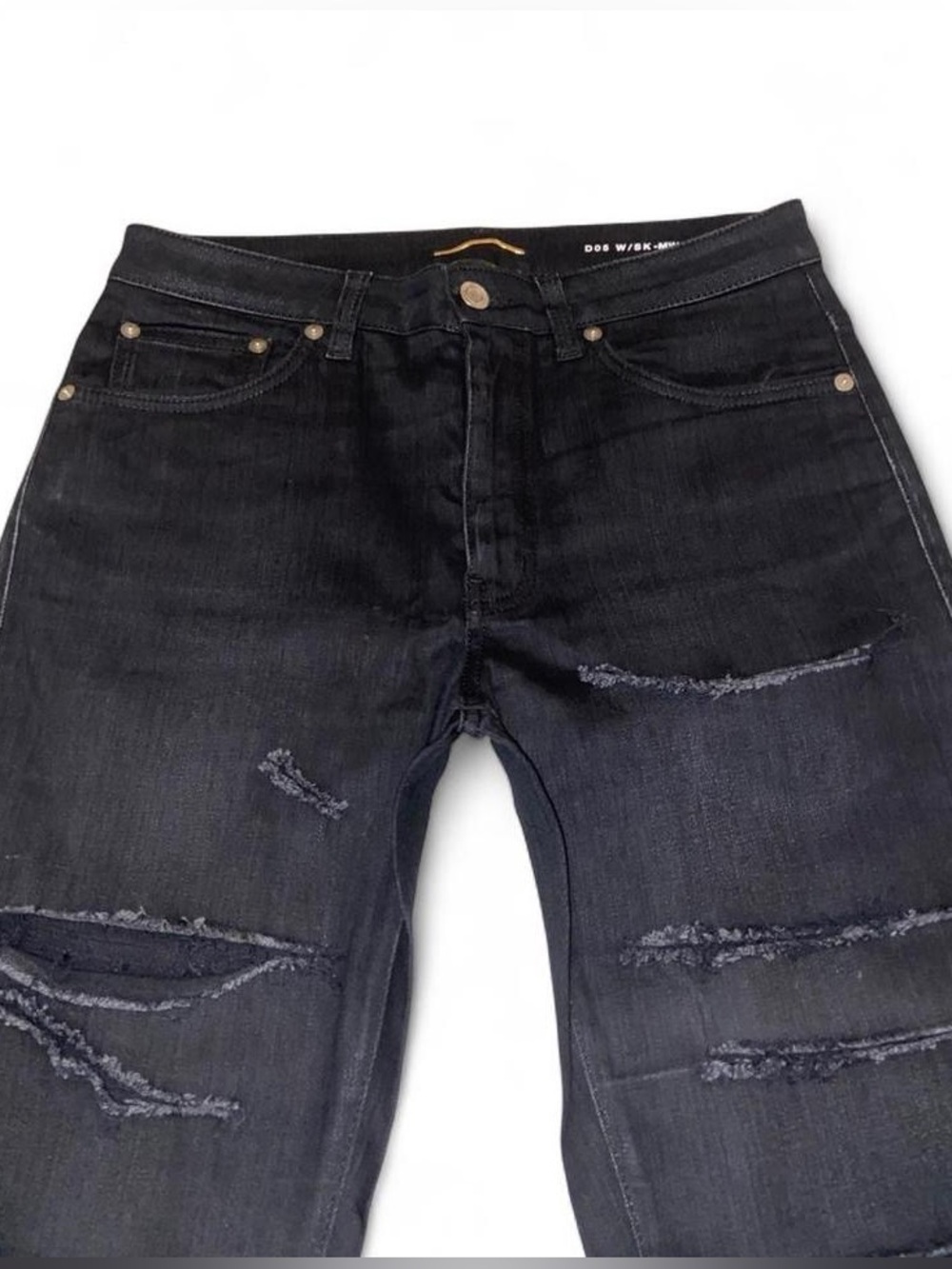 Saint Laurent 2015 Distressed Lace Jeans